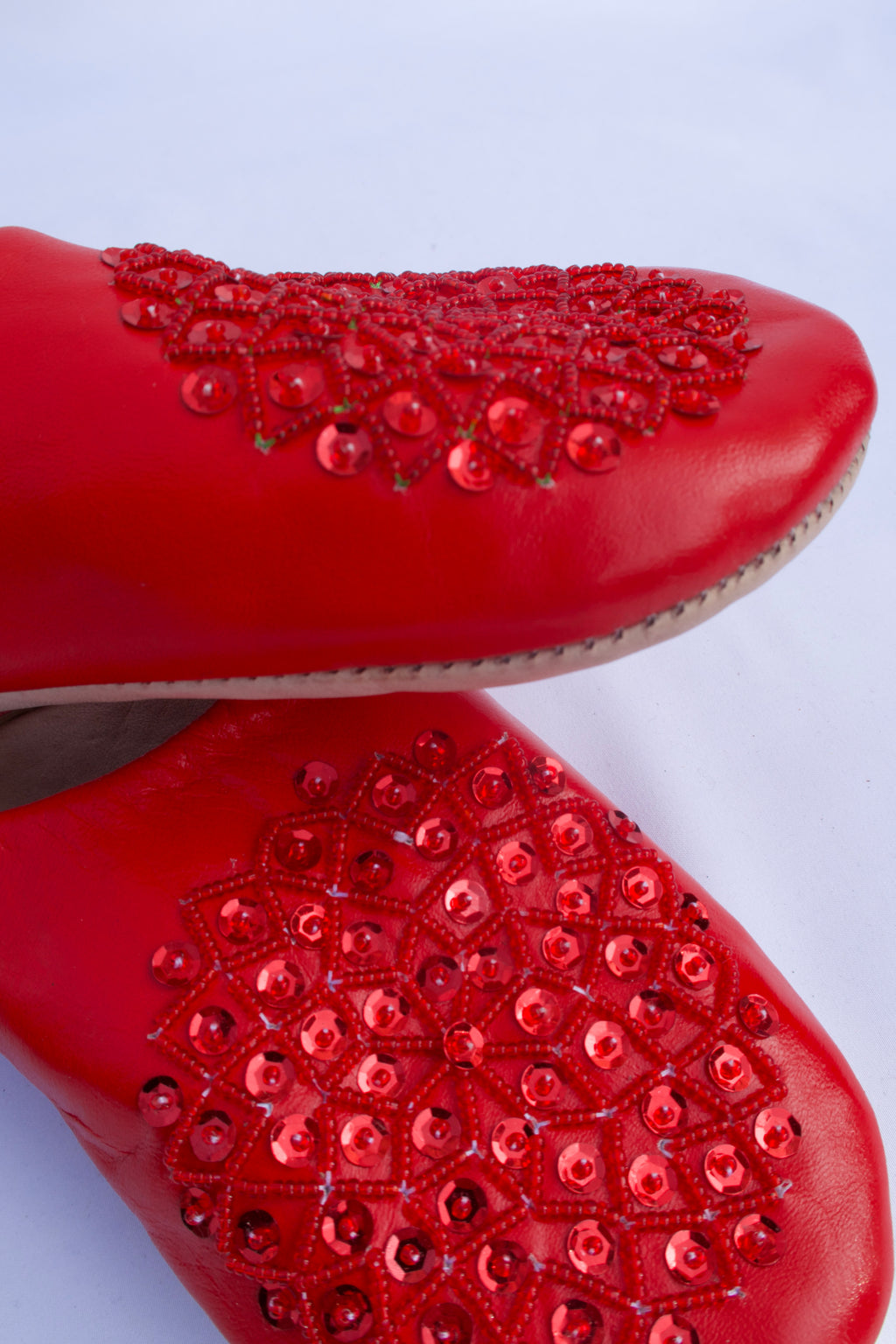 Babouches à perles