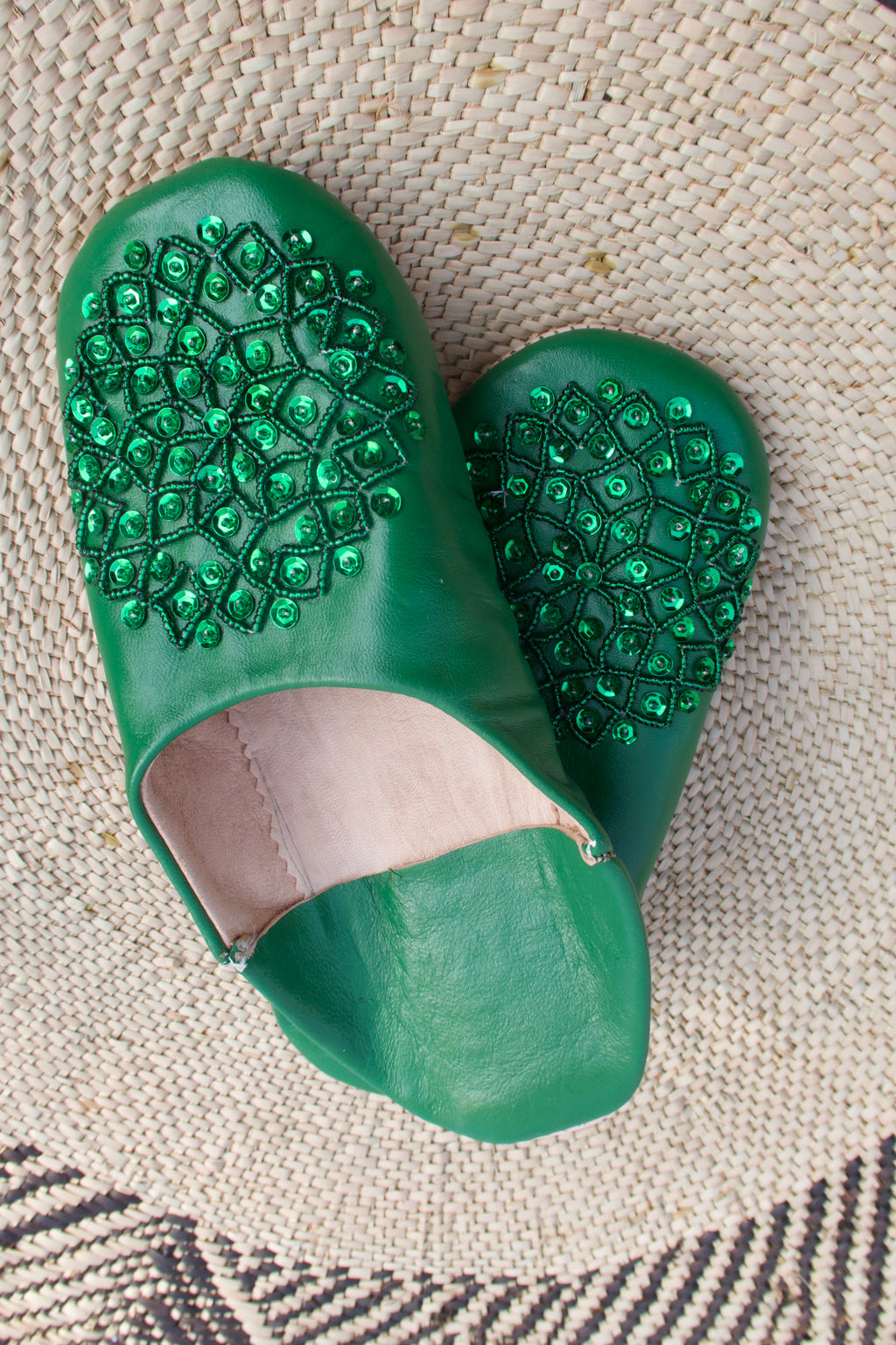 Babouches à perles